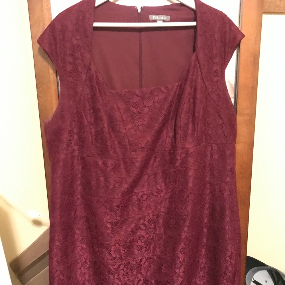 Burgundy dress